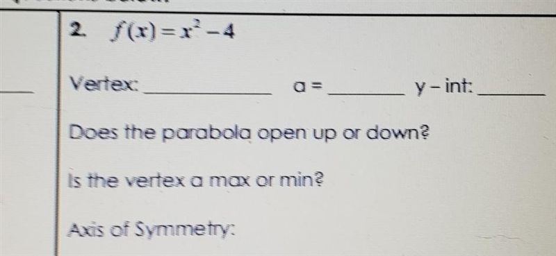 F(x)=x^2-4 need help​-example-1