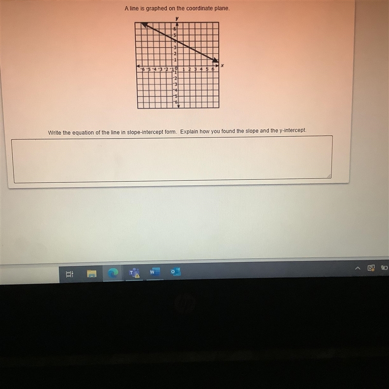 Write the equation of the line in slope-interpret form. Explain-example-1