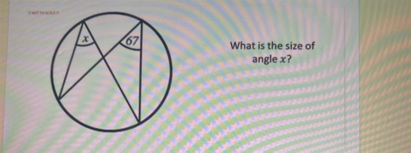 What is the size of angle x !!!-example-1