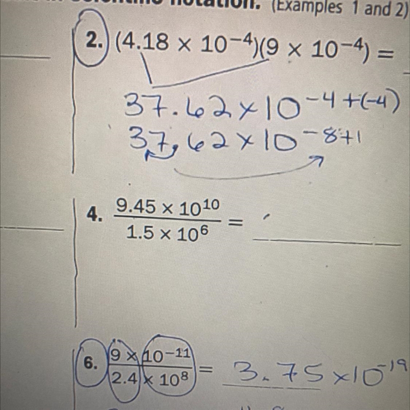 9.45 x 10 10 1.5 x 106 help please-example-1