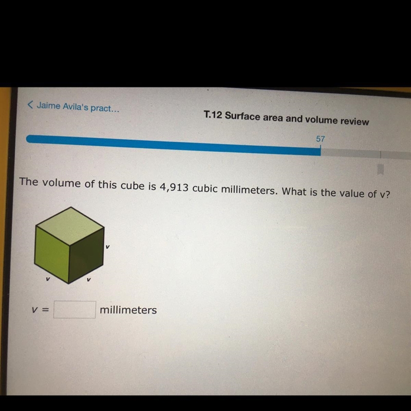 What is the value of v?-example-1