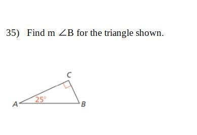 Helpppppppppppppppppppppp plsssssssssssssssss m∠b= 25°-example-1