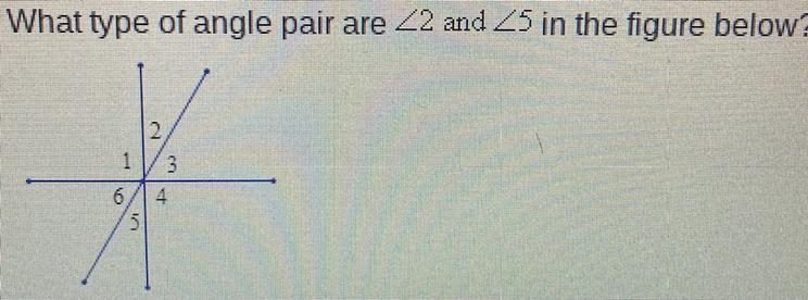 A. linear pair b. vertical angles c. complementary angles d. supplementary-example-1