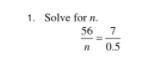 Solve for n just some homework-example-1