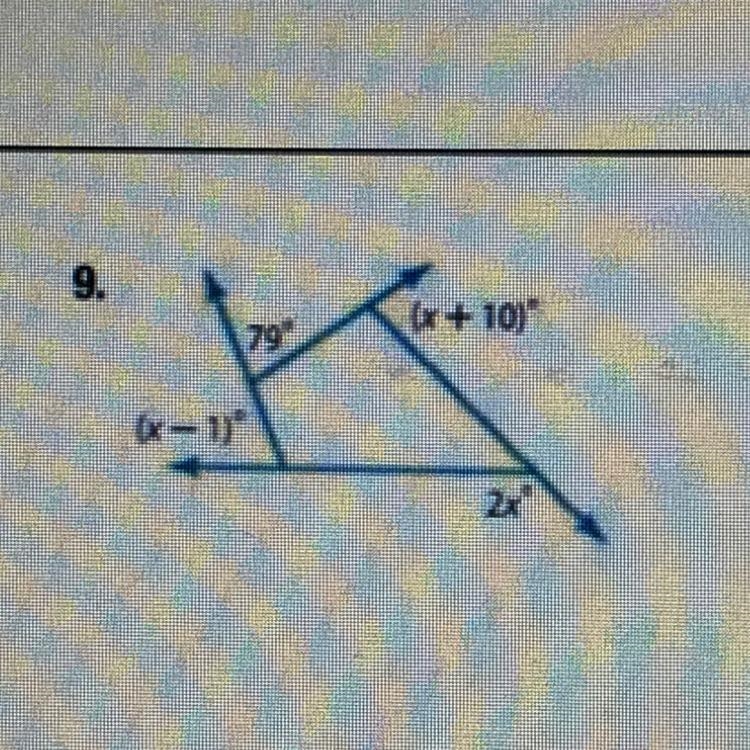 I need to find the value of x. Help please-example-1