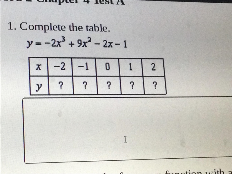 Please complete the table.-example-1