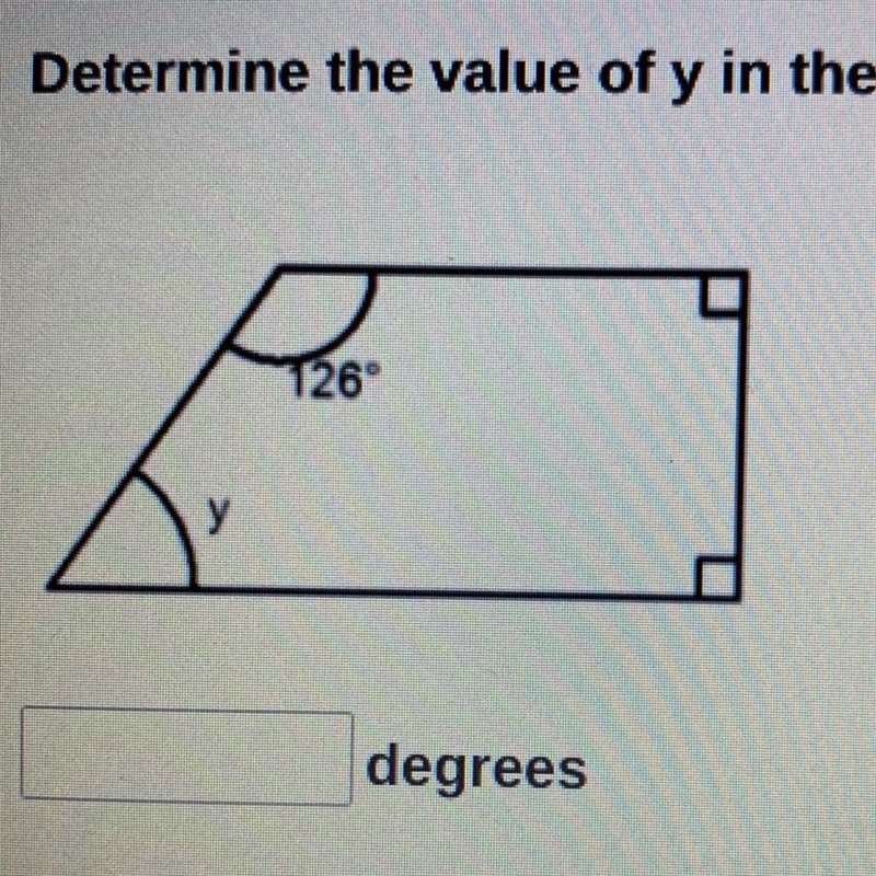 Determine the value of y in the figure below.-example-1