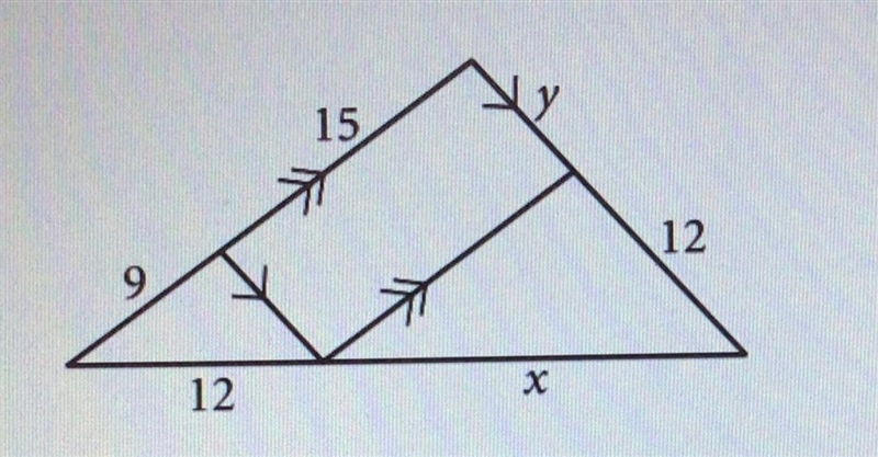 Solve for the values of x and y.-example-1