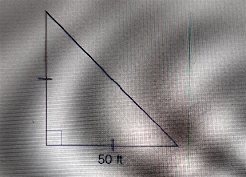 A construction company is fencing the triangular plot shown. 50 it What is the exact-example-1