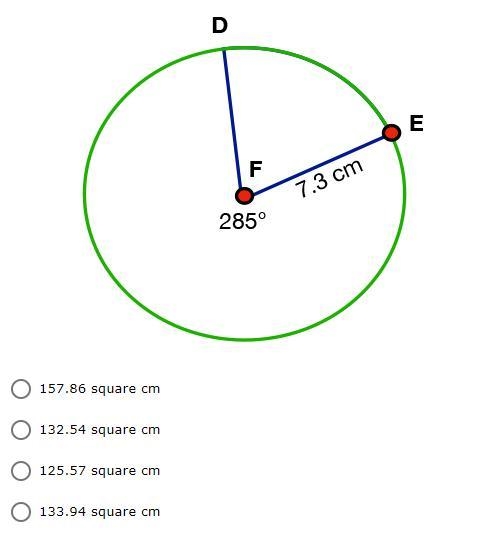 What is the area of major sector DFE?-example-1