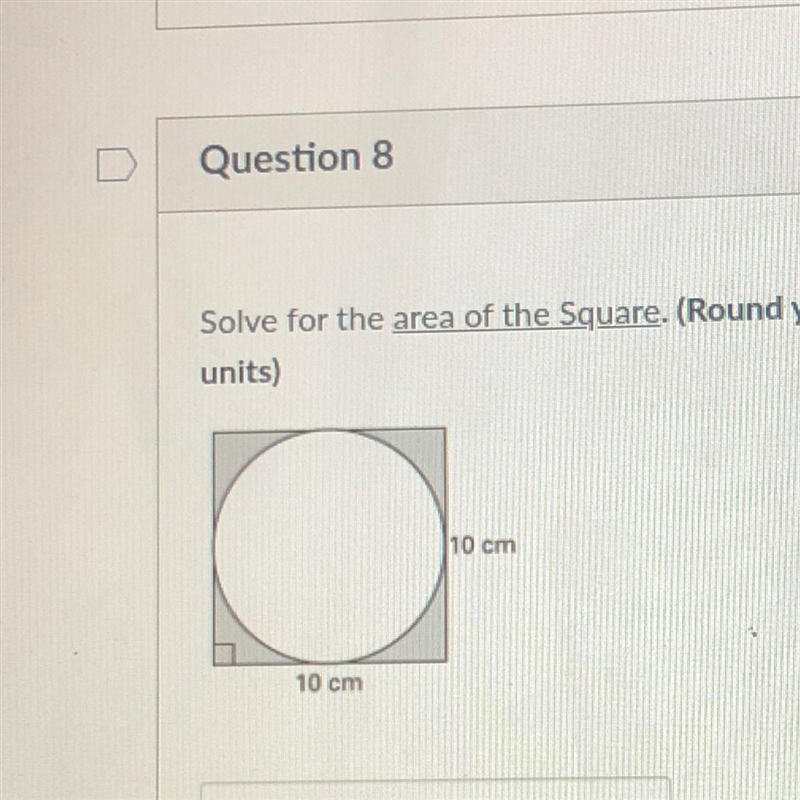 Solve for the area of the square.-example-1