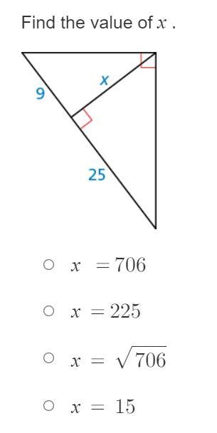 Vvv Please help vvv Find the value of x.-example-1