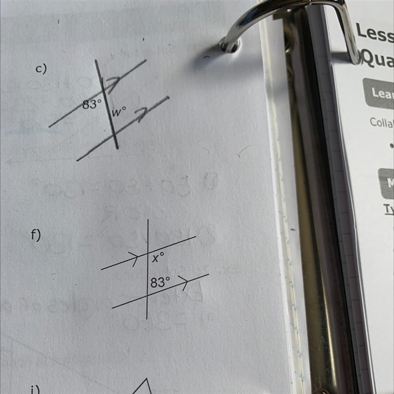 Determine the value of each unknown angles. HELP PLEASE DO ANY! I’ll give you brilliance-example-1