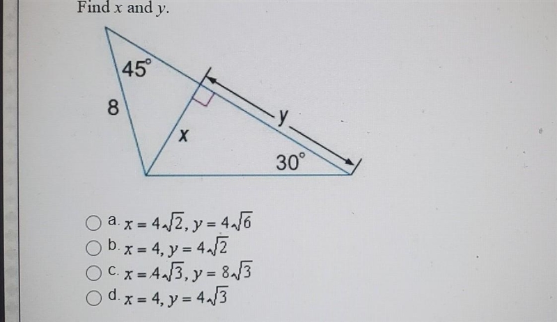 Find x and y. please help​-example-1