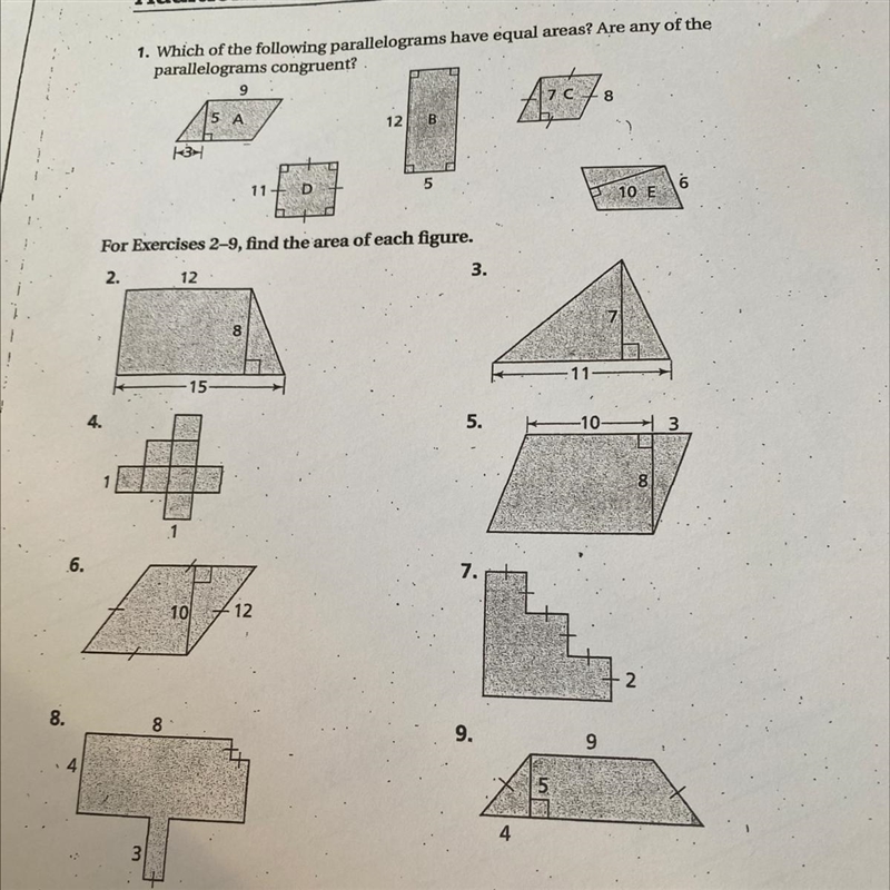 Could I please get some help with my geometry worksheet?-example-1