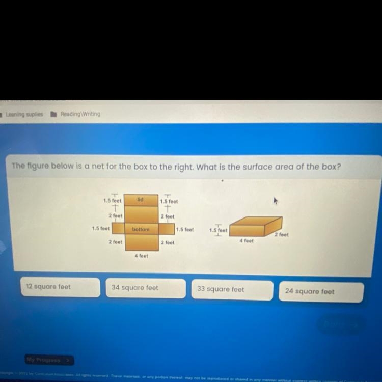 What is the surface area of the box-example-1