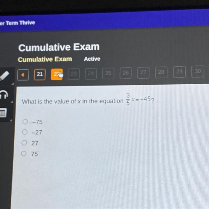 3 What is the value of x in the equation g x=-457 -75 -27 27 0 75-example-1