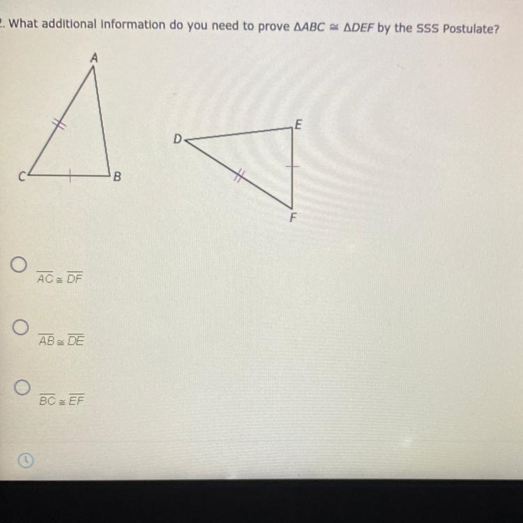 2. What additional Information What additional information do you need to prove ABC-example-1