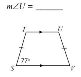 Find U of trapezoid TUVS-example-1