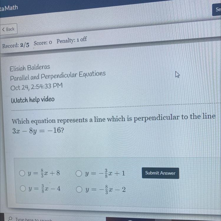 3х – 8y = — 16 = M So yeah I kinda need help-example-1