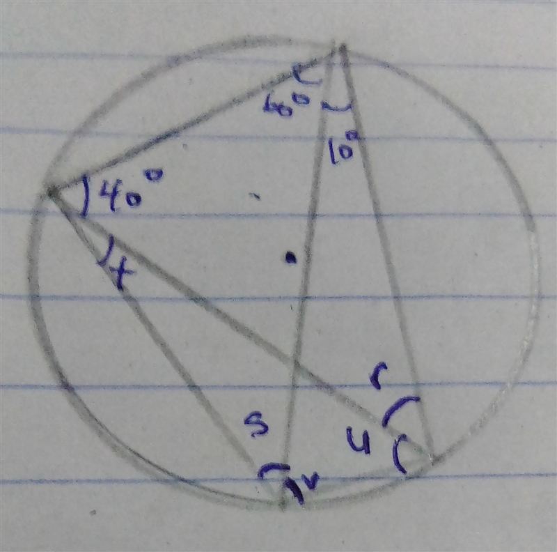 Find the value of the lettered angles in each of the following ( see image ). Please-example-1