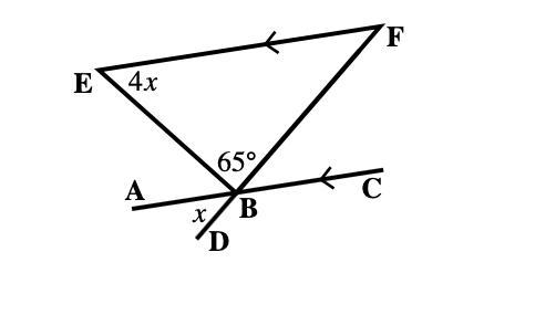 Find the value of x in each case.-example-1