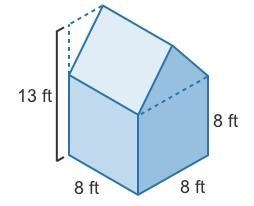 Doah builds a gardening shed for her father's birthday. Based on the measurements-example-1