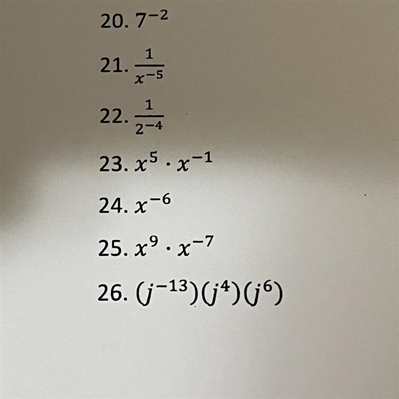 Can you solve 21,22,23,24,25,26?-example-1