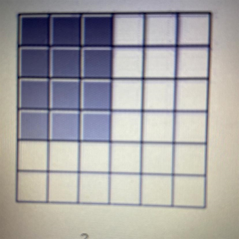 Write a ratio and a percent for the shaded area. 3/10, 27% 1/2, 50% 1/3, 33.33% 3/10, 30% PLEASE-example-1