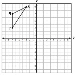 Triangle RST is rotated 90° about the origin to create triangle R’S’T’. Which rule-example-1