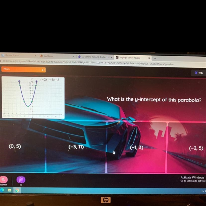 What is the y-intercept of this parabola?-example-1