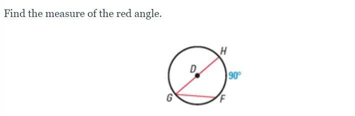 Find the measure of the red angle.-example-1