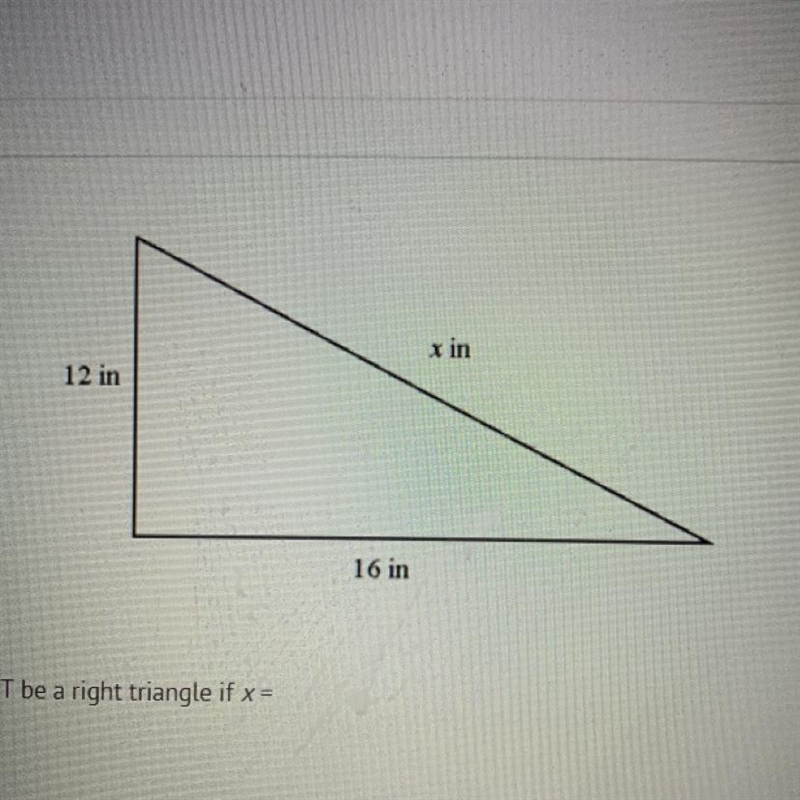 The triangle must be a right triangle if x=-example-1