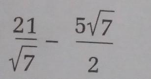 Rationalise the denominator as per necessary and simplify.​-example-1