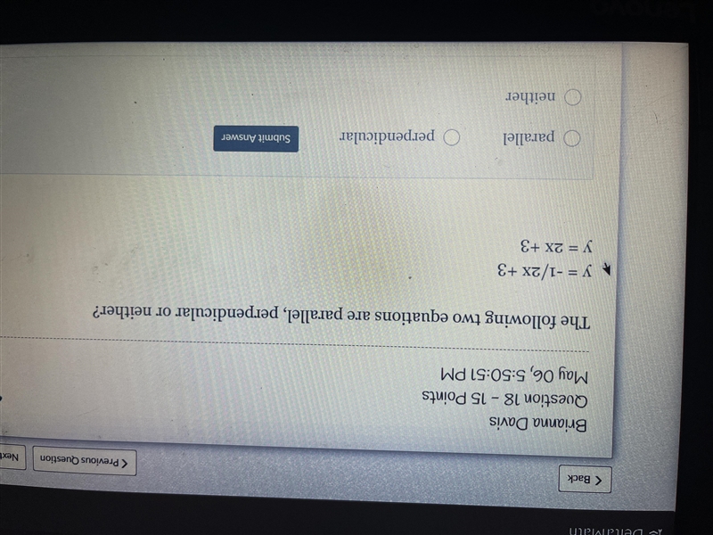 Parallel, perpendicular or neither-example-1