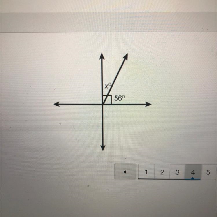 Solve for Angle Measures What is the value of x in the figure? X =-example-1