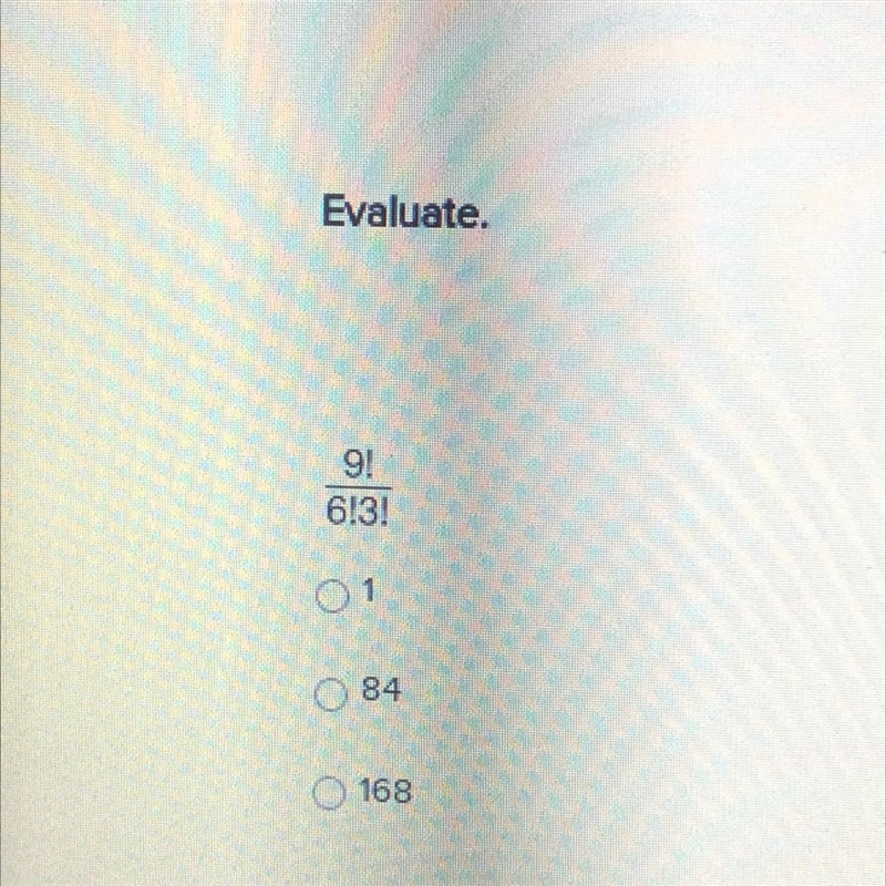 Evaluate 9!/6!3! plz helppp:)))-example-1