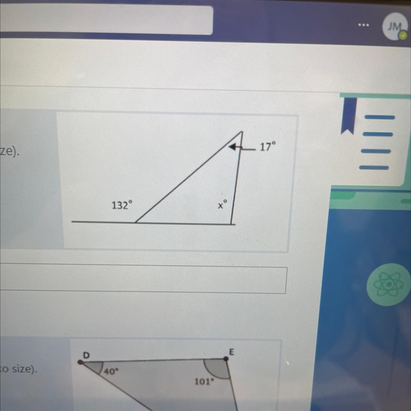 Find the value of x.(diagrams NOT drawn to size).-example-1