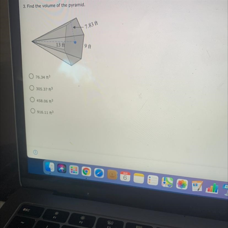 3. Find the volume of the pyramid.-example-1