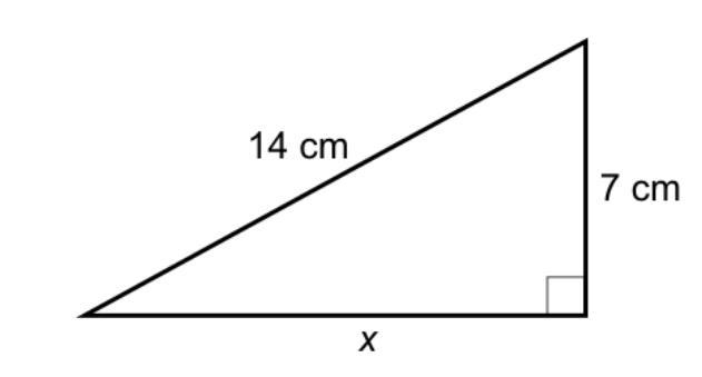 Work out the length of x-example-1