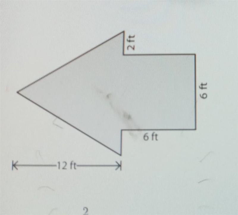 Find the area of the following figure round to the nearest​-example-1