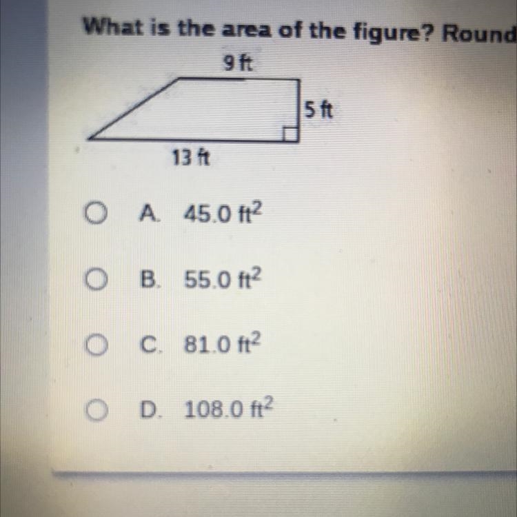 Area of this rounded to nearest tenth-example-1