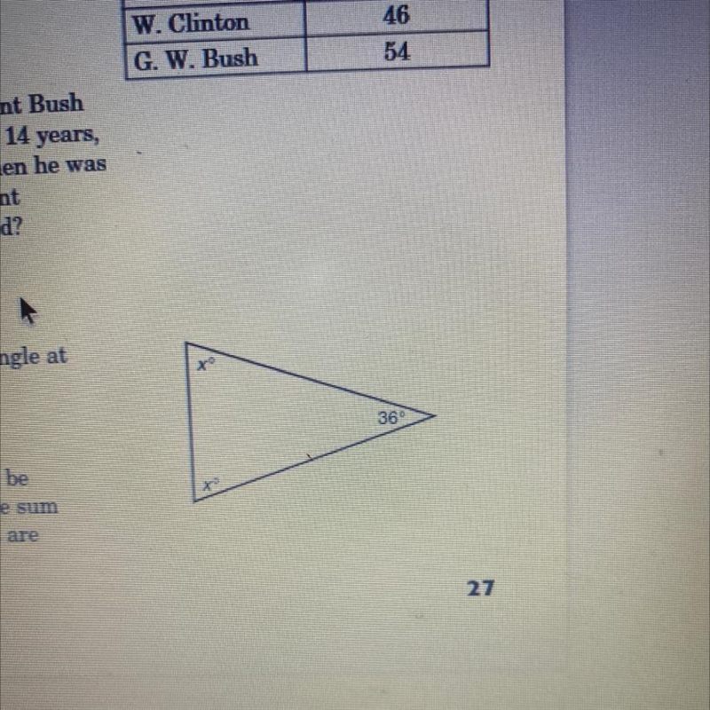 Find the value of x in the triangle at the right-example-1