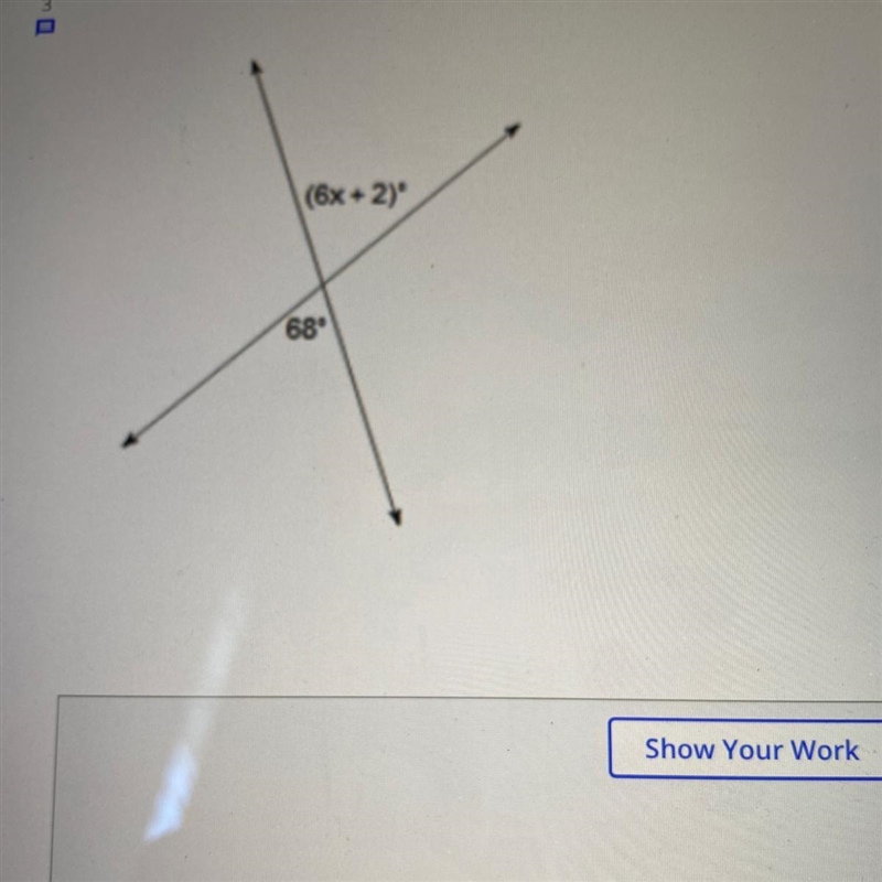 Solve for x and show work need help just stuck on this one ☝-example-1