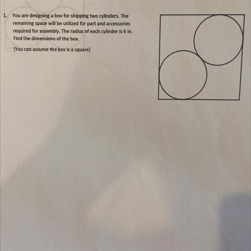 It is trigonometry. Please find the dimensions of the box. Thanks.-example-1