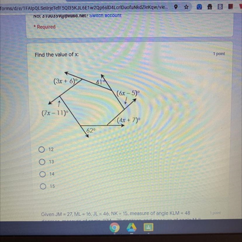 Find the value of x:-example-1