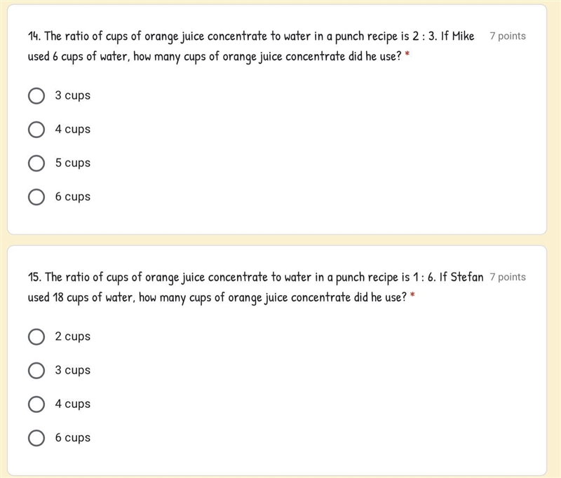 Hi! I need help with these ratio questions! Please help me!-example-1