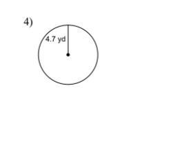 Find the circumference of each circle. Use your calculator's value of p. Round your-example-1