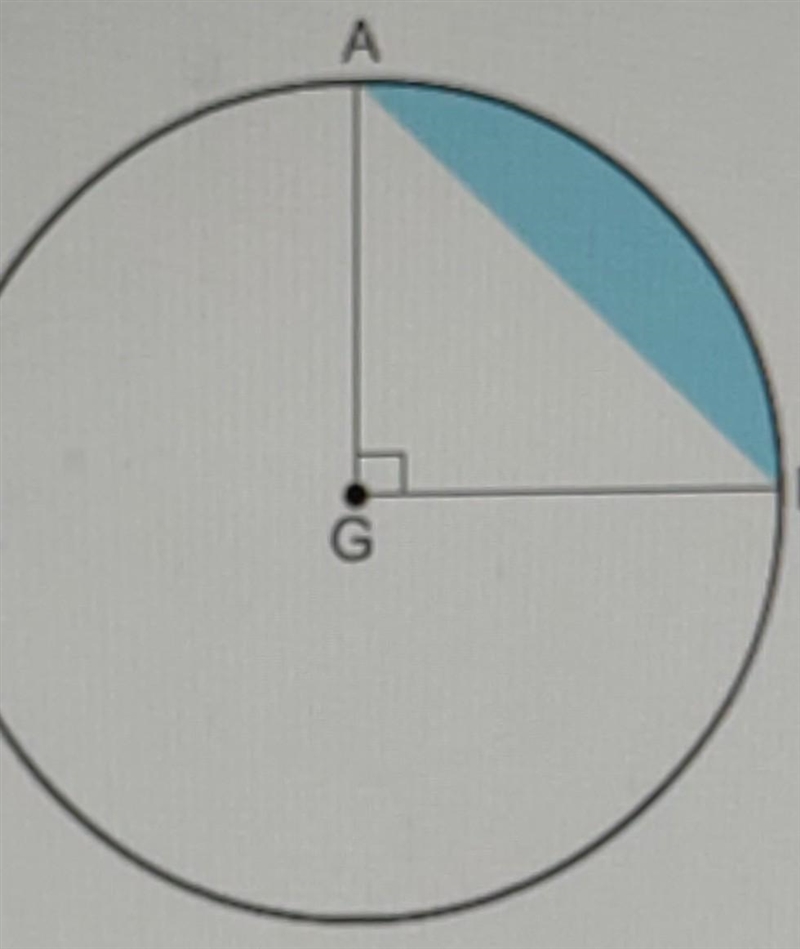 When AG = 16 ft, find the area of the region that is NOT shaded. Round to the nearest-example-1