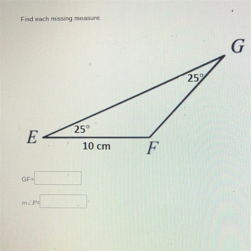 Find each missing measure find GF and m-example-1